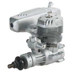 OS 95 AX 2-takt Metanolmotor, 15,55ccm med lyddmper.