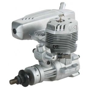 OS 95 AX 2-takt Metanolmotor, 15,55ccm med lyddmper.