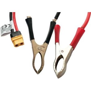 ISDT ladekabel XT-60-stik til krokodillenb 12AWG 1m