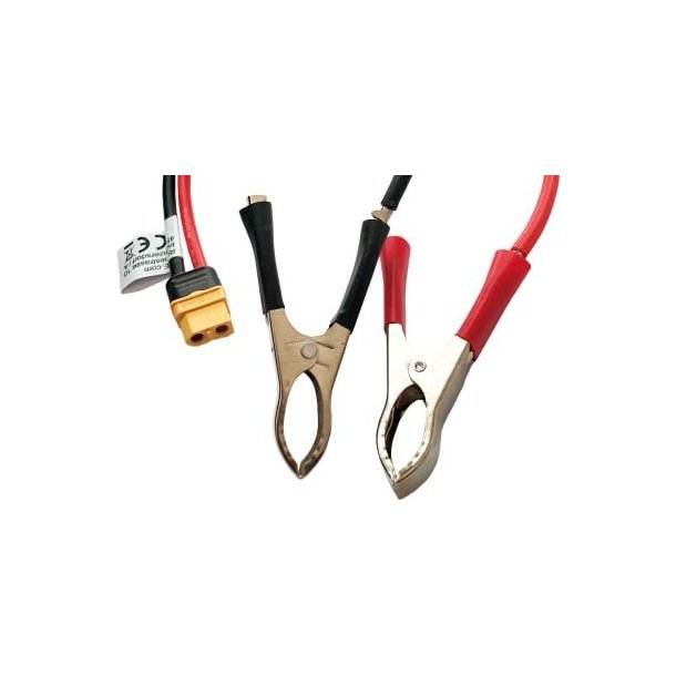 ISDT ladekabel XT-60-stik til krokodillenb 12AWG 1m