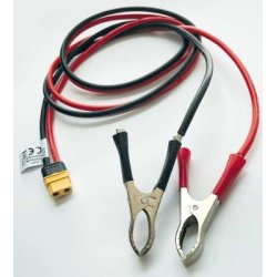 ISDT ladekabel XT-60-stik til krokodillenb 12AWG 1m