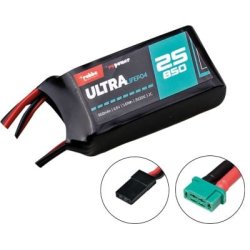 LIFEPO4 850mAh 6.6V 25(30)C 2S LIFEPO4 batteri MPX/JR/XH stik