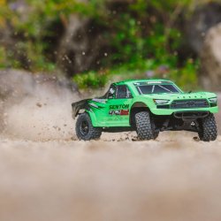 1/10 SENTON 4X2 BOOST MEGA 550 Brushed Short Course Truck RTR with Battery &amp; Charger, Green