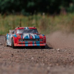 ARRMA 1/8 INFRACTION 4WD MEGA Resto-Mod Truck RTR, Red/Blue