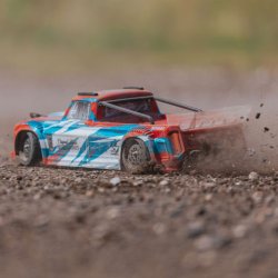 ARRMA 1/8 INFRACTION 4WD MEGA Resto-Mod Truck RTR, Red/Blue