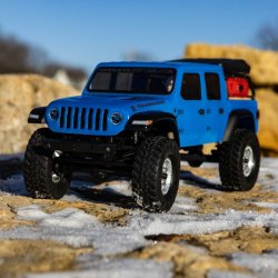 1/24 SCX24 Jeep JT Gladiator 4WD Rock Crawler Brushed RTR, Blue
