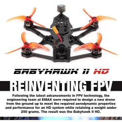 Babyhawk II HD - 3.5" Micro DJI FPV Drone, uden modtager.
