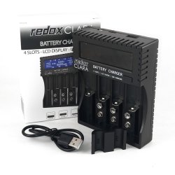 Redox REDOX CLARA AAA / AA x4 Charger Li-ion, LiFePO4, Ni-MH/Ni-C