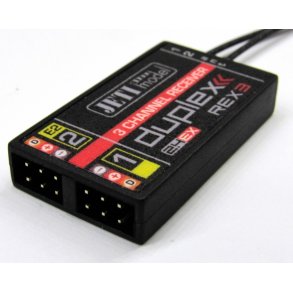 Jeti Duplex REX 3 modtager, 2,4 GHz.