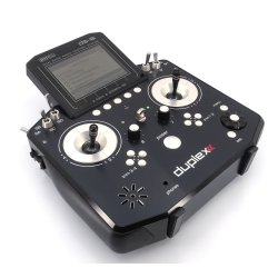 Jeti DS16-II sender, 2,4 GHz, Slvfarvet, Mode 2. BESTILLINGSVARE.