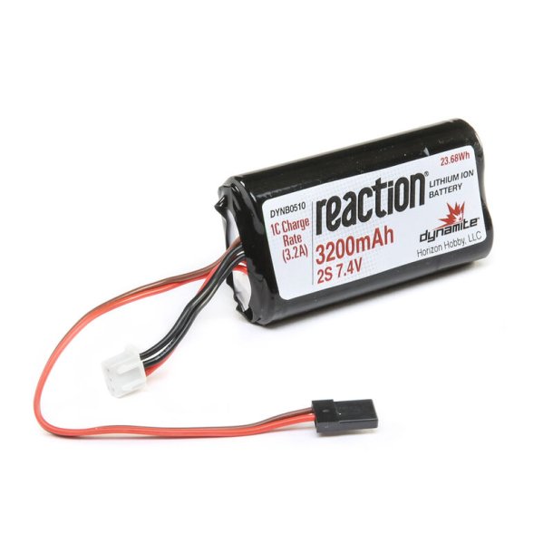 7.4V 3200mAh 2S Reaction Li-Ion modtager batteri