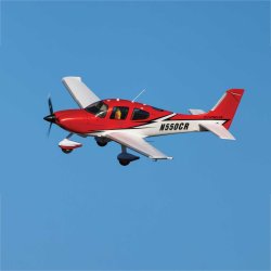 E-Flite Cirrus SR22T Rød 1,5meter, BNF Basic.
