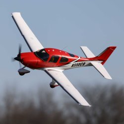 E-Flite Cirrus SR22T Rød 1,5meter, BNF Basic.