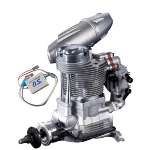 OS GF40 4-takt Bensinmotor, 39,9ccm med F-6040 lyddmper.