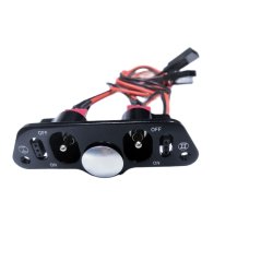 Large Heavy Duty Dual Power Switch Anodized Alu.