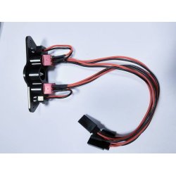 Large Heavy Duty Dual Power Switch Anodized Alu.