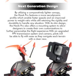 Hawk 5 Pro-2400KV til 5" propeller FPV Quadcopter (PNP).