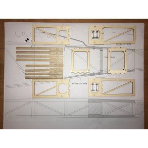 Parts to separate the fuselage on Leprechaun Ver II. Bestillingsvare.