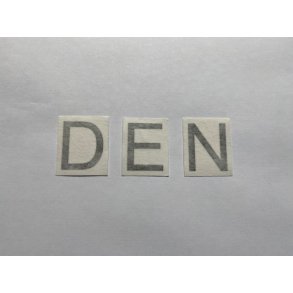 Bogstav i reglementeret strrelse til Dragon Force DF65 sejl.