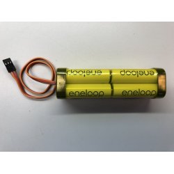 Eneloop sender batteri, 9,6 Volt, 1900 mAh.