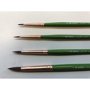 Humbrol penselst Coloro 0/1/4/8.