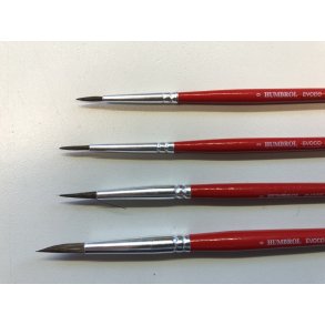 Humbrol penselst Evoco 0/2/4/6.