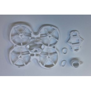 Ramme og batteriholder, hvid til Tiny Hawk II FPV Quadcopter.
