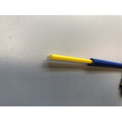 Bowdenkabel Bl/Gul 1 meter.