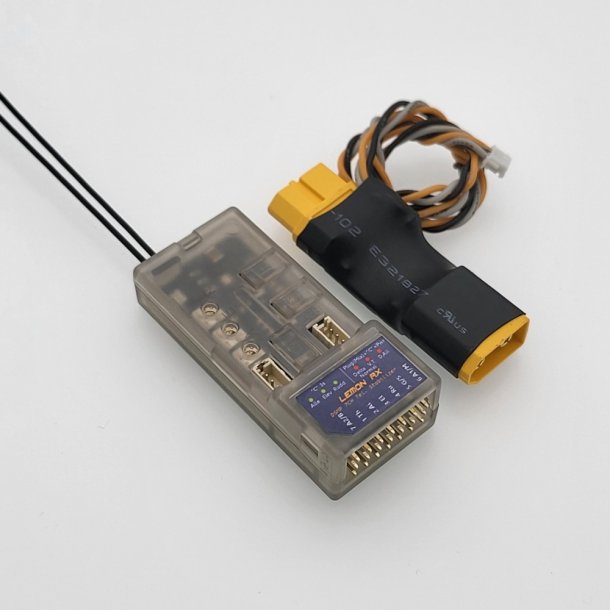 Lemon DSMX Spektrum stabilisator 7-kanals telemetri/modtager, Vario og hjde, strmmler XT60 stik.