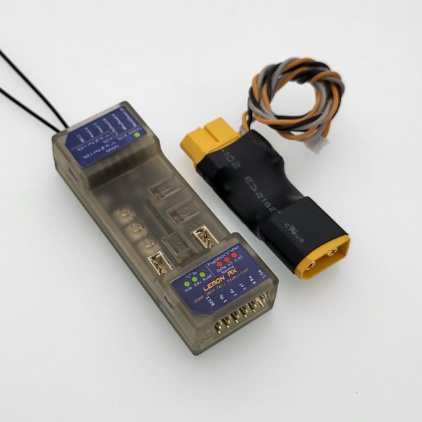 Lemon DSMX Spektrum stabilisator 10-kanals telemetri/modtager med diversity antenner, Vario og hjde