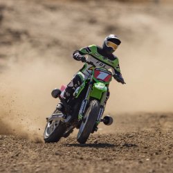 1/4 Promoto-MX Motorcycle RTR with Battery and Charger, Pro Circuit - Grn