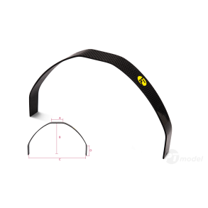 Kulfiber landingsstel til modeller op til ca. 1000 g.