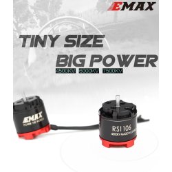 RS 1106 II, 6000KV Race Edition multirotor motor fra EMax.