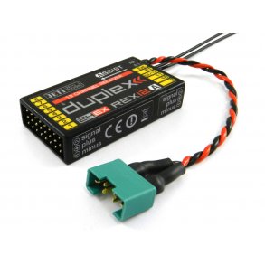 Jeti Duplex REX 12 Assist modtager, 2,4 GHz.