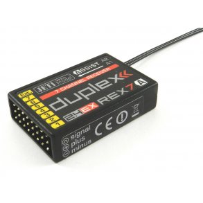 Jeti Duplex REX 7 Assist modtager, 2,4 GHz.