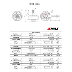 Emax RSIII 2306 FPV Racing motor, 2100KV
