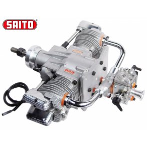 Saito FG-57TS 57cc 4-takt Bensin boksermotor.