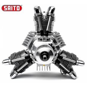 Saito FG-84R3 84cc 4-takt 3-cyl Bensin stjernemotor.