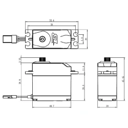 Servo Budget 8kg 0.15s 40.7x20x39.9mm