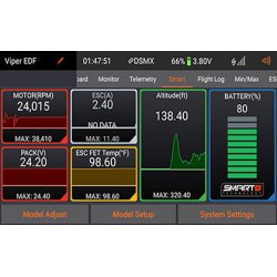 AR10100T- Spektrum DSMX 10-kanals telemetri-modtager, 2,4GHz.