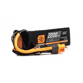 14.8V 2200mAh 4S 30C Smart LiPo Battery: IC3.
