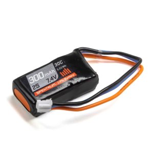 Spektrum 7.4V 300mAh 2S 30C LiPo: PH stik.