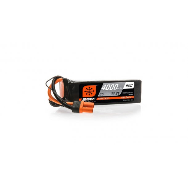 22.2V 4000mAh 6S 50C Smart LiPo Battery: IC5.