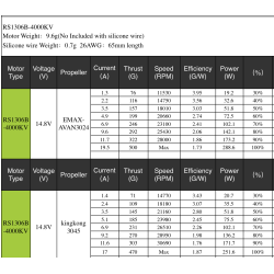 RS1306B 2700KV Brushless Motor 3-4S For RC Drone Multi Rotor