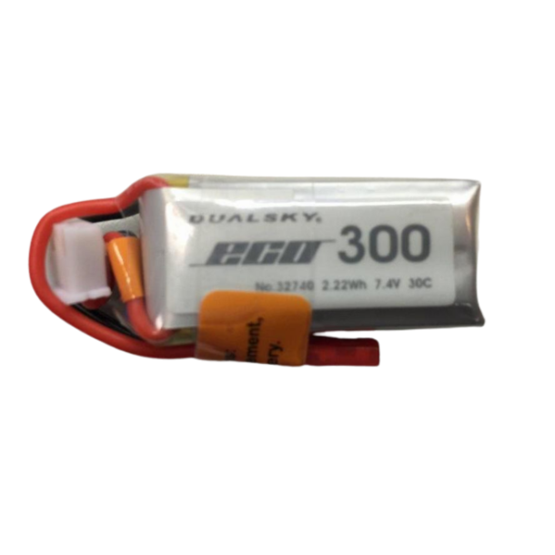 Dualsky LiPo batteri, 300mAh-2s, 30C