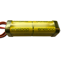 Eneloop sender batteri, 9,6 Volt, 1900 mAh.