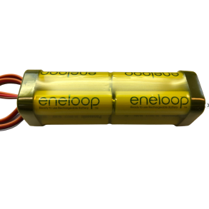 Eneloop sender batteri, 9,6 Volt, 1900 mAh.