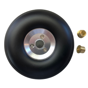 Hjul med alu. nav, diameter 69mm, 1 stk.