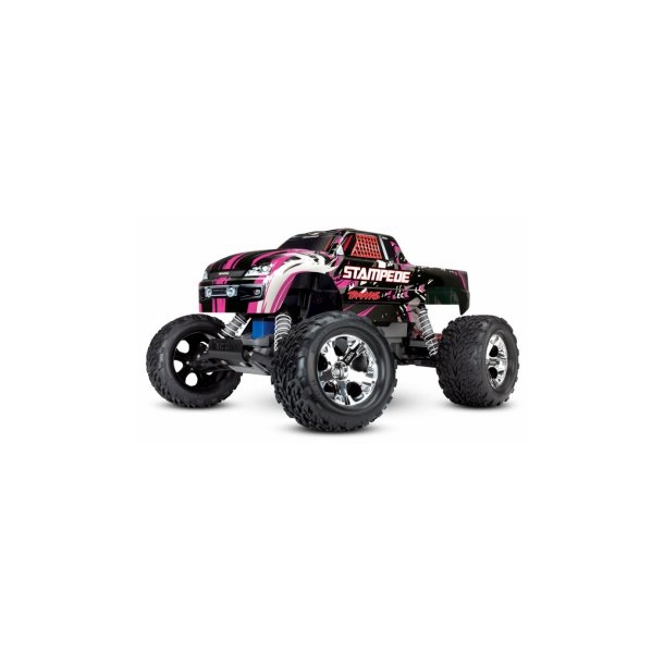 Stampede 2WD 1/10 RTR TQ Pink-X med Batteri og lader