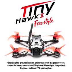Tiny Hawk Freestyle II, FPV Quadcopter (BNF til FrSky D8).